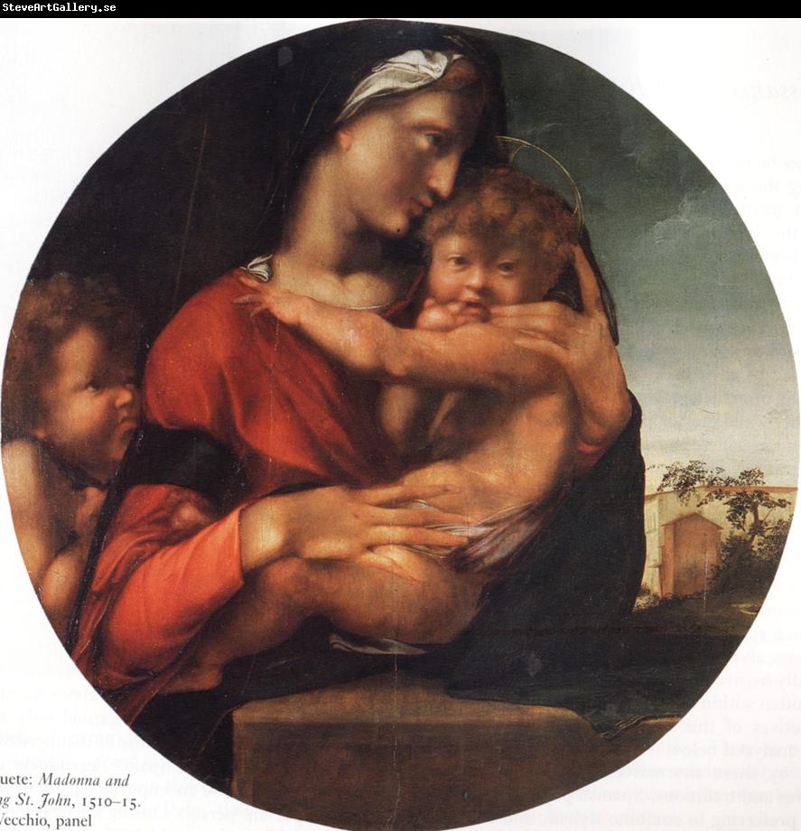 BERRUGUETE, Alonso Madonna and Child with the Young St.Fohn